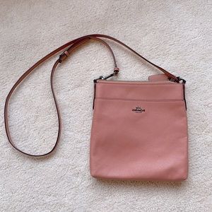Coach blush messenger crossbody purse